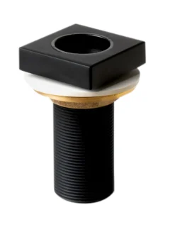 ALFI brand Brass, AB2322-BM Black Matte 3 Hole Deck Mounted Tub Filler with Hand Held