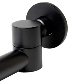 ALFI brand Brass, AB6601-BM Black Matte Round Foldable Tub Spout