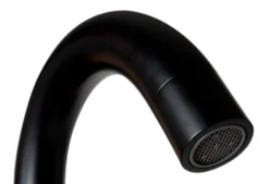 ALFI brand Brass, AB2534-BM Black Matte Single Lever Floor Mounted Tub Filler Mixer w Hand Held Shower Head