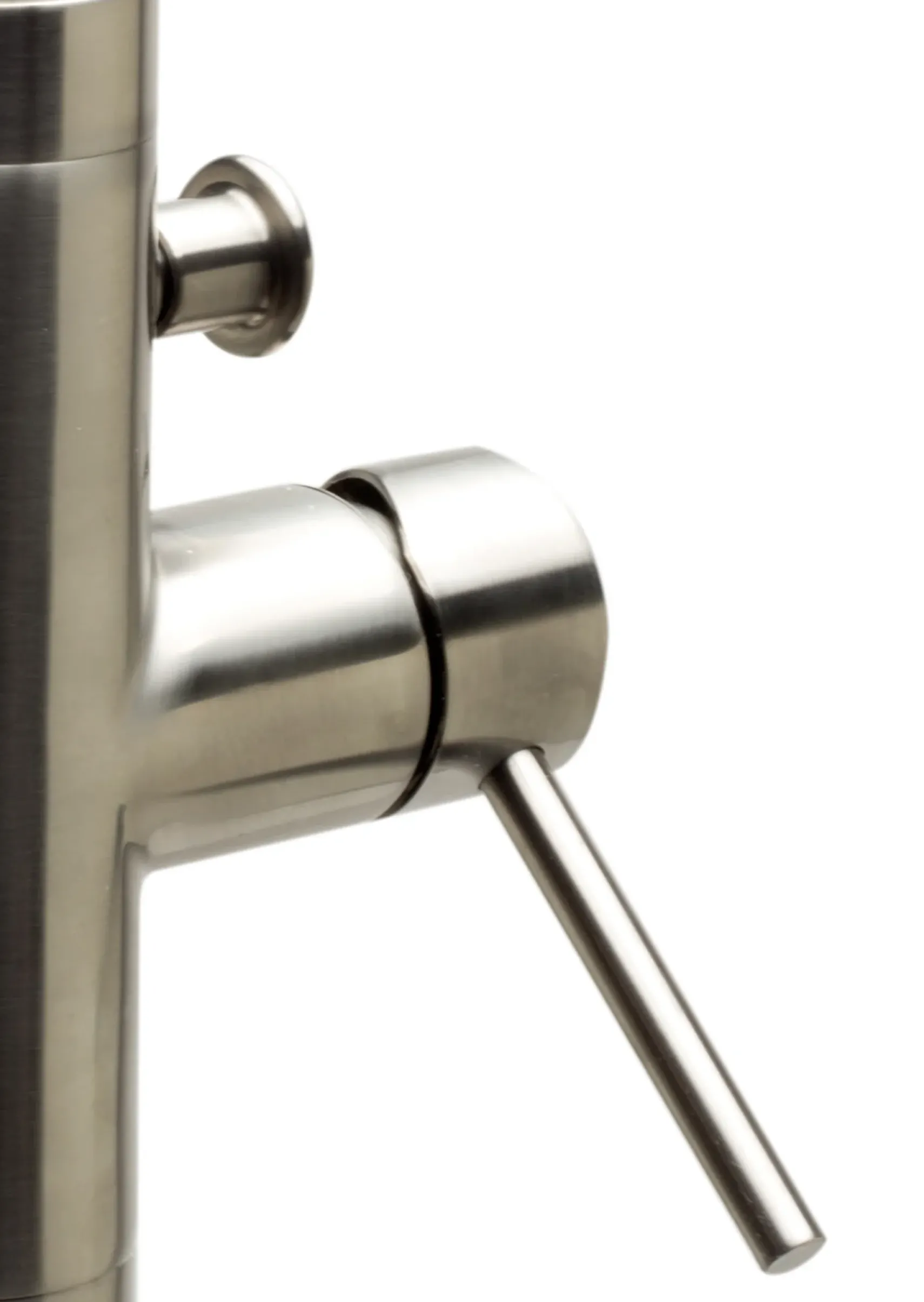 ALFI brand Brass, AB2534-BN Brushed Nickel Single Lever Floor Mounted Tub Filler Mixer w Hand Held Shower Head