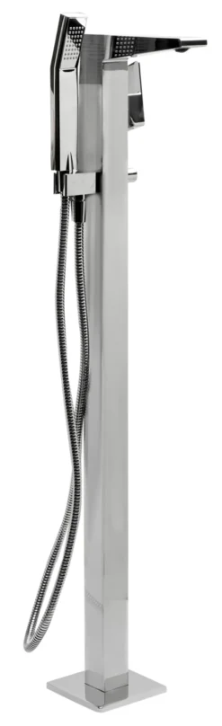 ALFI brand Brass, AB2475-PC Polished Chrome Single Hole Floor Mounted Tub Filler