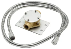 ALFI brand Brass, AB2843-PC Polished Chrome Single Hole Floor Mounted Waterfall Tub Filler
