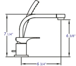 ALFI brand Brass, AB2703-PC Polished Chrome Deck Mounted Tub Filler and Round Hand Held Shower Head