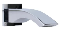 ALFI brand Brass, AB3301-PC Polished Chrome Curved Wallmounted Tub Filler Bathroom Spout