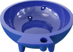 ALFI brand Circle Bathtub, Dark Blue, FireHotTub-DB