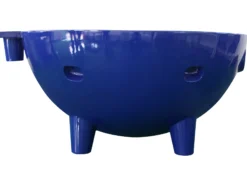 ALFI brand Circle Bathtub, Dark Blue, FireHotTub-DB