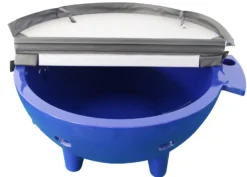 ALFI brand Circle Bathtub, Dark Blue, FireHotTub-DB
