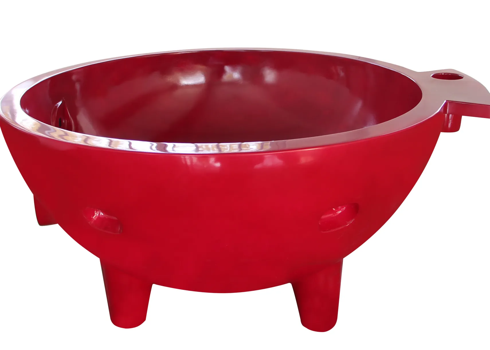 ALFI brand Circle Bathtub, Red, FireHotTub-RW