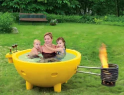 ALFI brand Circle Bathtub, Red, FireHotTub-RW
