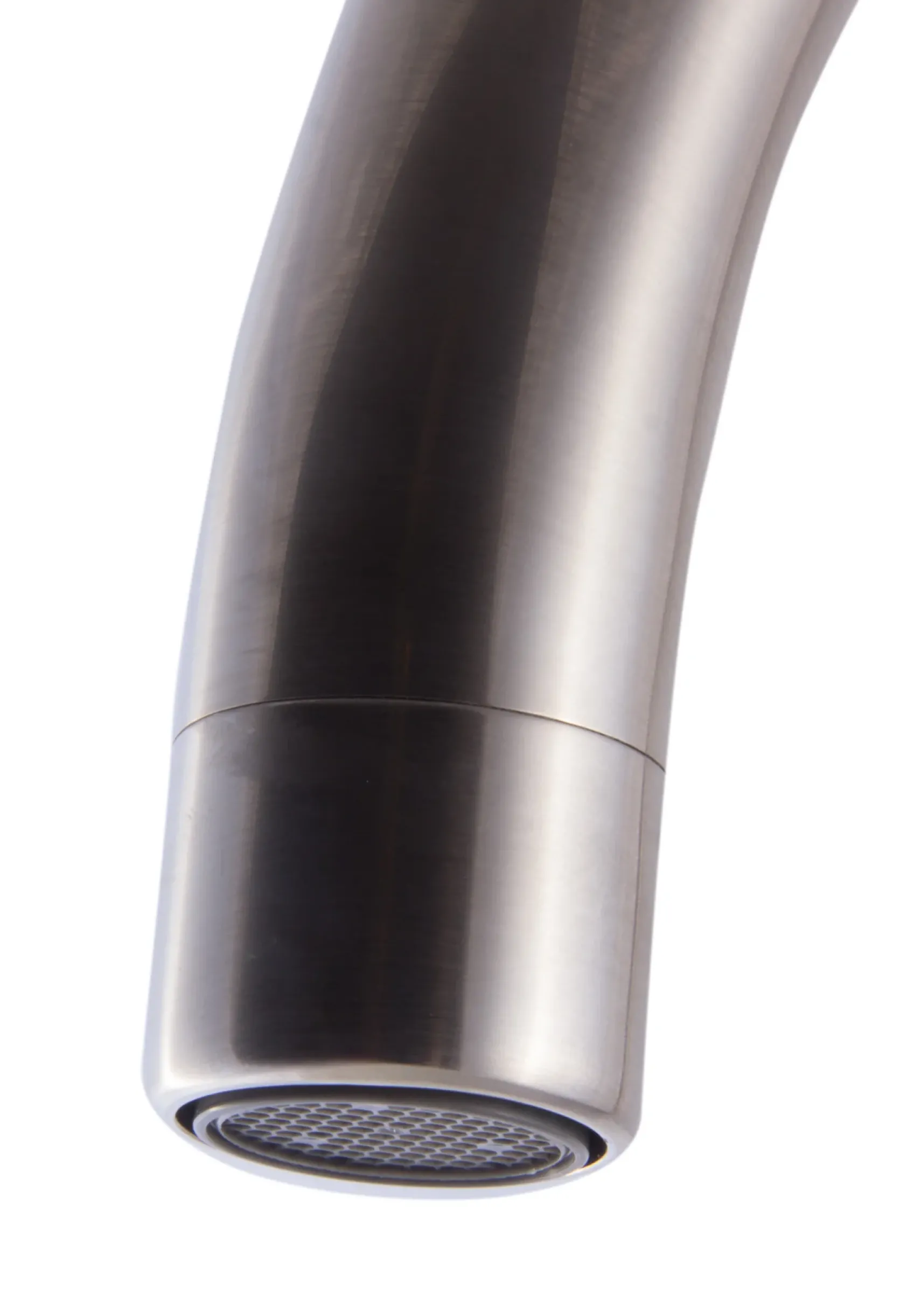 ALFI Brushed Nickel Gooseneck Single Hole Bathroom Faucet, AB3600-BN