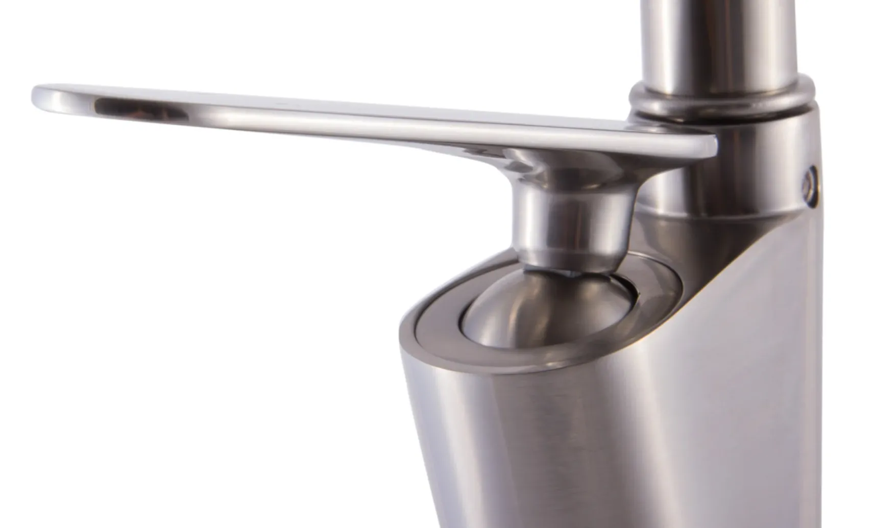 ALFI Brushed Nickel Gooseneck Single Hole Bathroom Faucet, AB3600-BN