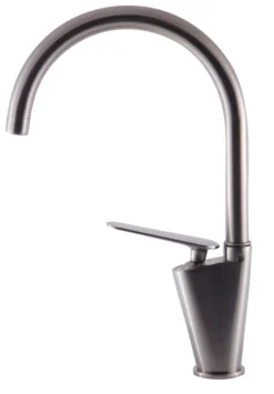ALFI Brushed Nickel Gooseneck Single Hole Bathroom Faucet, AB3600-BN