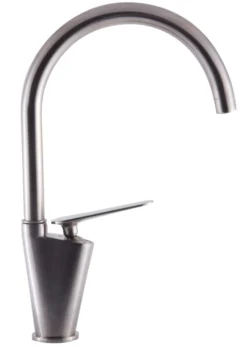 ALFI Brushed Nickel Gooseneck Single Hole Bathroom Faucet, AB3600-BN