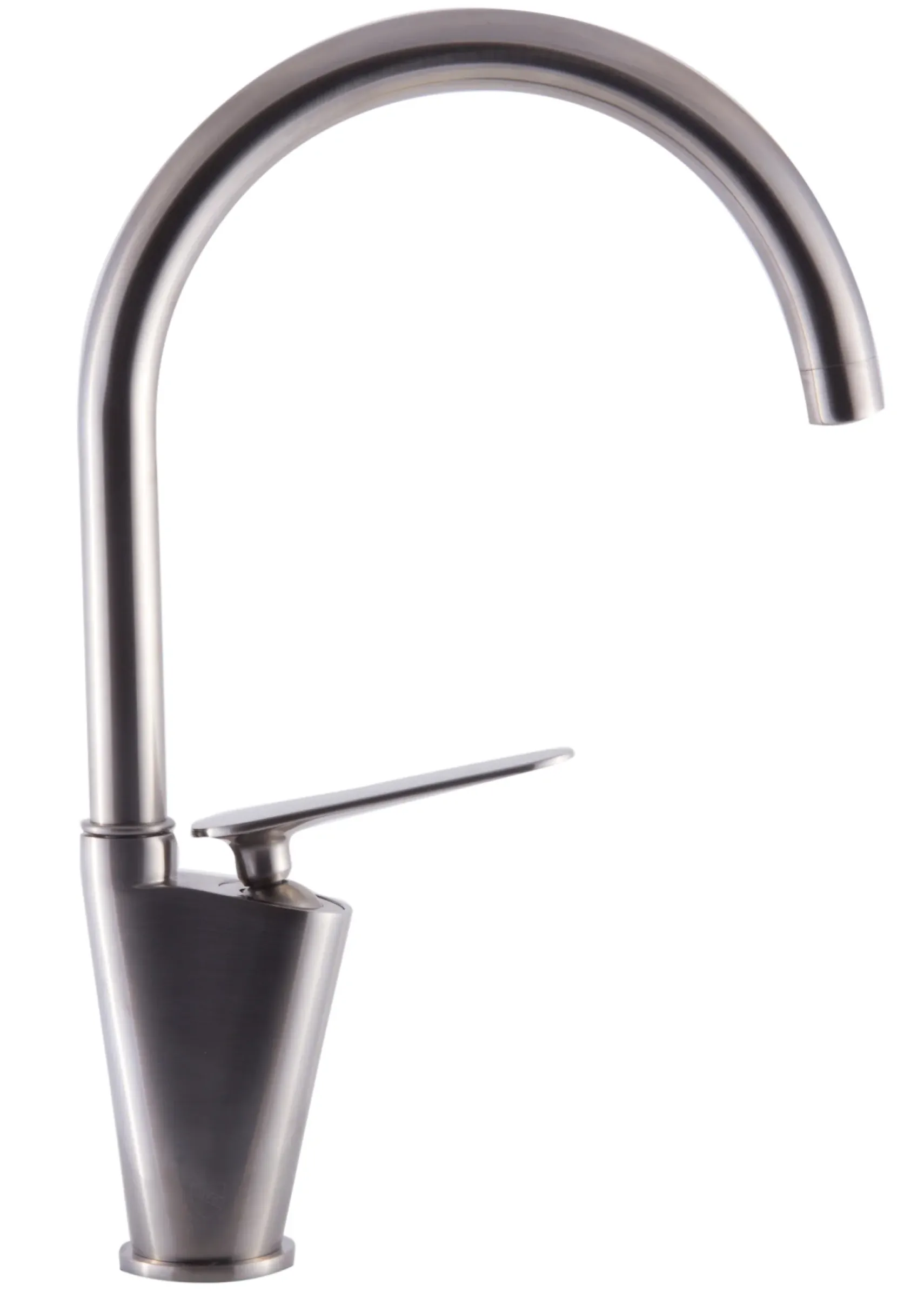 ALFI Brushed Nickel Gooseneck Single Hole Bathroom Faucet, AB3600-BN