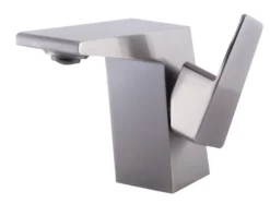 ALFI Brushed Nickel Modern Single Hole Bathroom Faucet, AB1470-BN