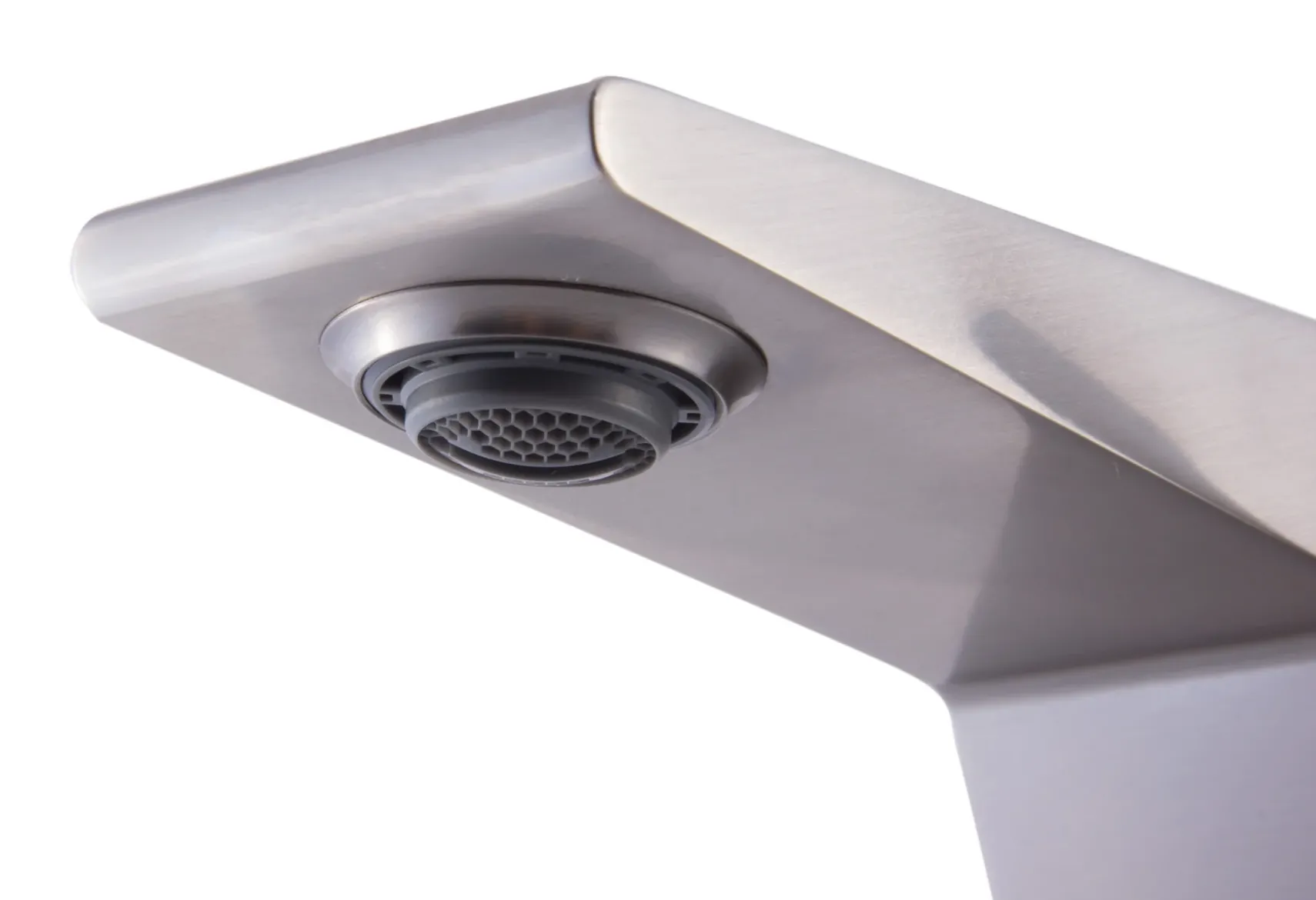 ALFI Brushed Nickel Modern Single Hole Bathroom Faucet, AB1470-BN