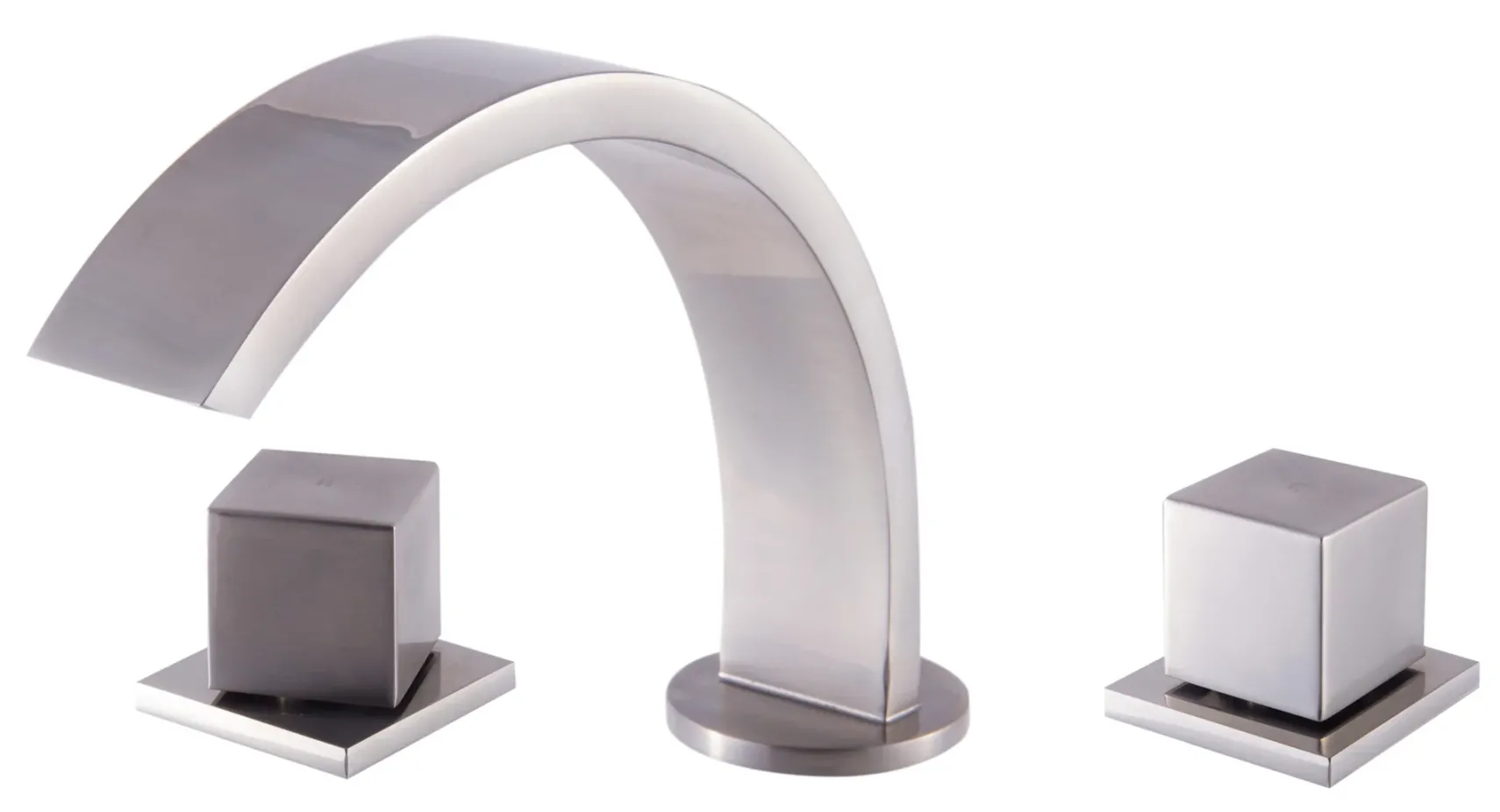 ALFI Brushed Nickel Modern Widespread Bathroom Faucet, AB1326-BN