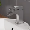 ALFI Brushed Nickel Single Lever Bathroom Faucet, AB1586-BN