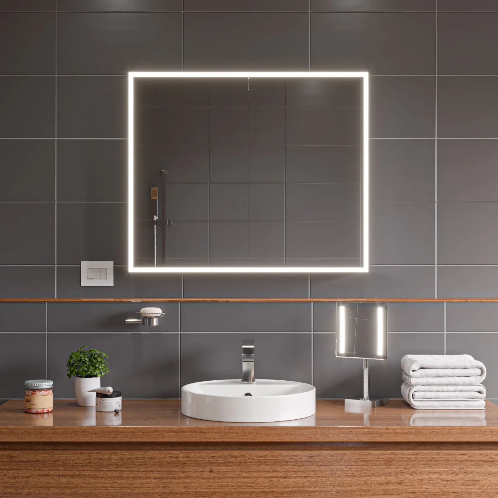 ALFI Brushed Nickel Single Lever Bathroom Faucet, AB1586-BN