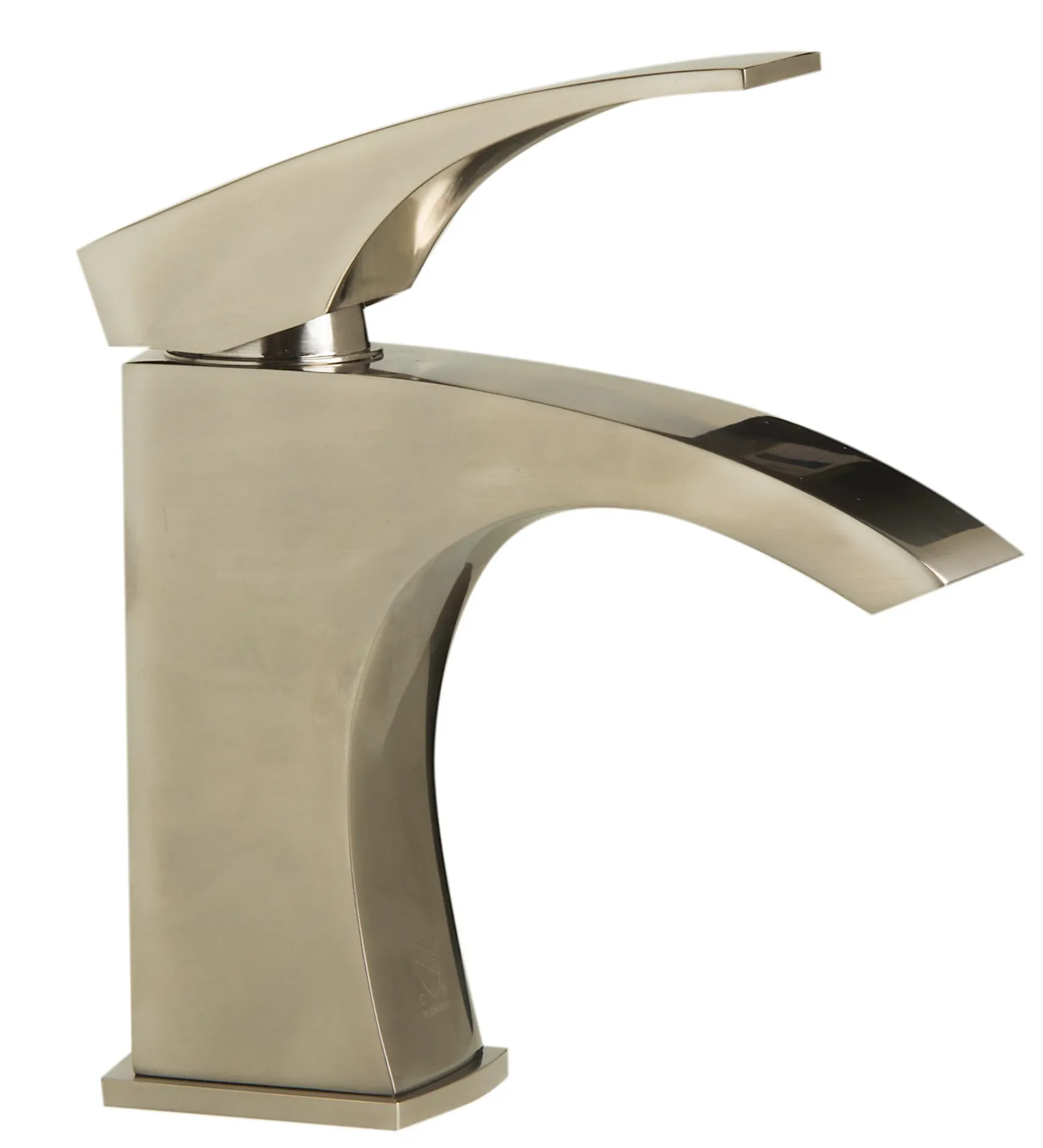 ALFI Brushed Nickel Single Lever Bathroom Faucet, AB1586-BN