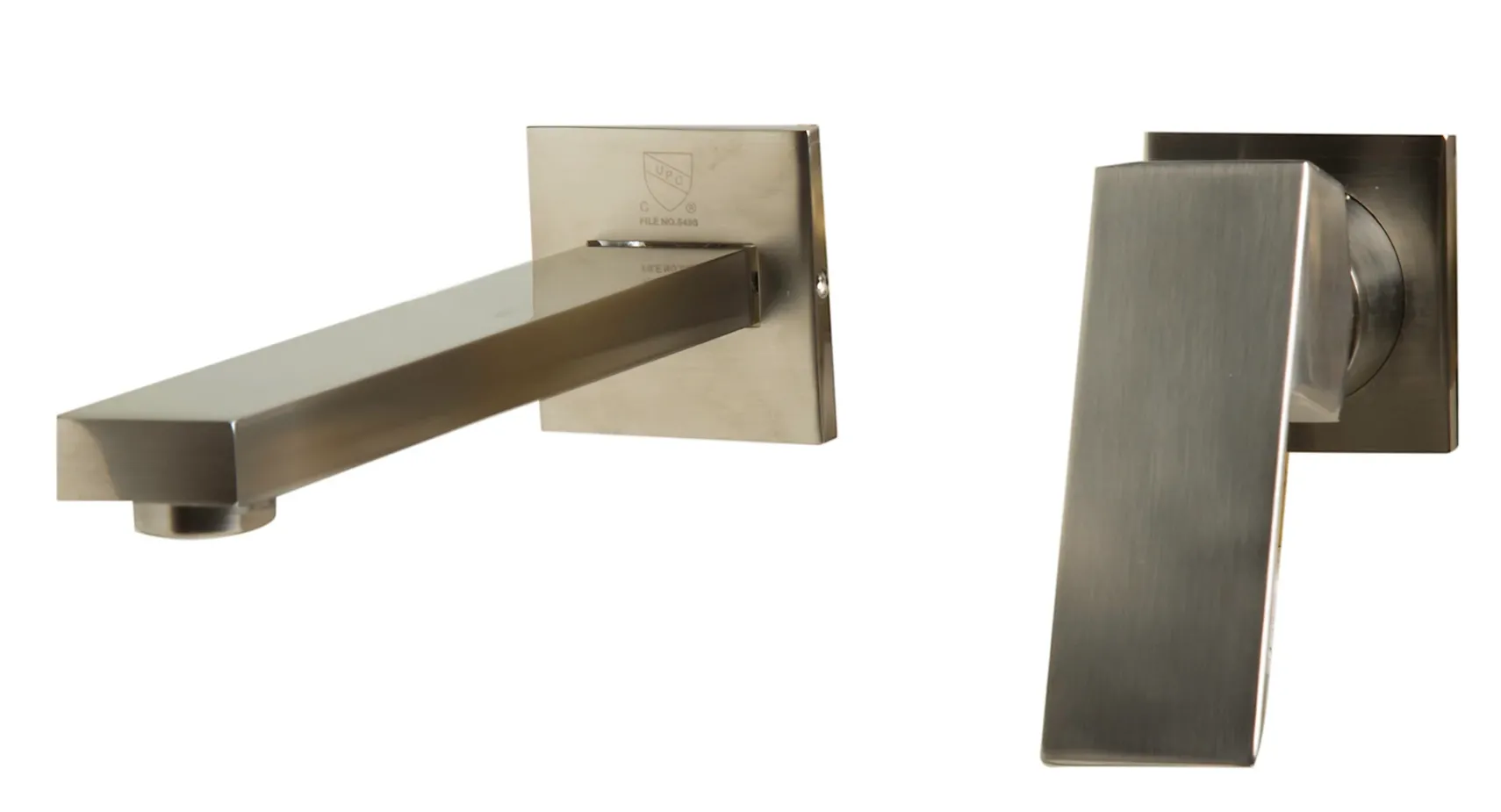 ALFI Brushed Nickel Single Lever Wallmount Bathroom Faucet, AB1468-BN