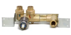 ALFI Brushed Nickel Single Lever Wallmount Bathroom Faucet, AB1256-BN