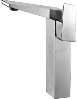 ALFI Brushed Nickel Single Hole Tall Bathroom Faucet, AB1475-BN