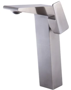 ALFI Brushed Nickel Single Hole Tall Bathroom Faucet, AB1475-BN