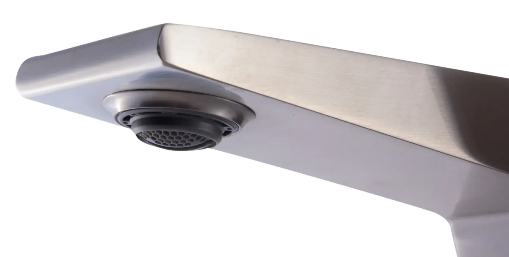 ALFI Brushed Nickel Single Hole Tall Bathroom Faucet, AB1475-BN