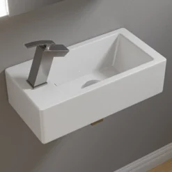 ALFI Brushed Nickel Single Lever Bathroom Faucet, AB1628-BN
