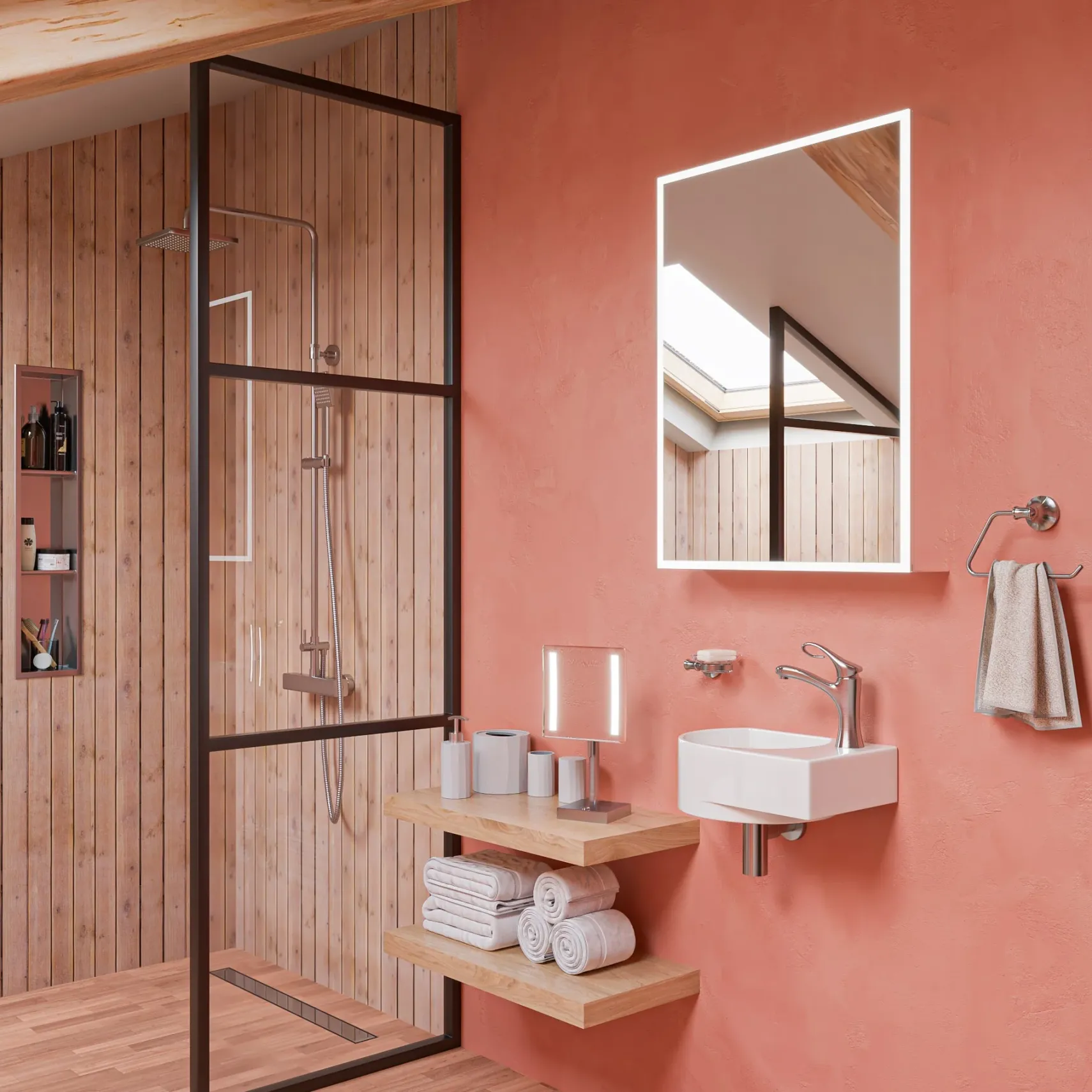 ALFI Brushed Nickel Single Lever Bathroom Faucet, AB1295-BN