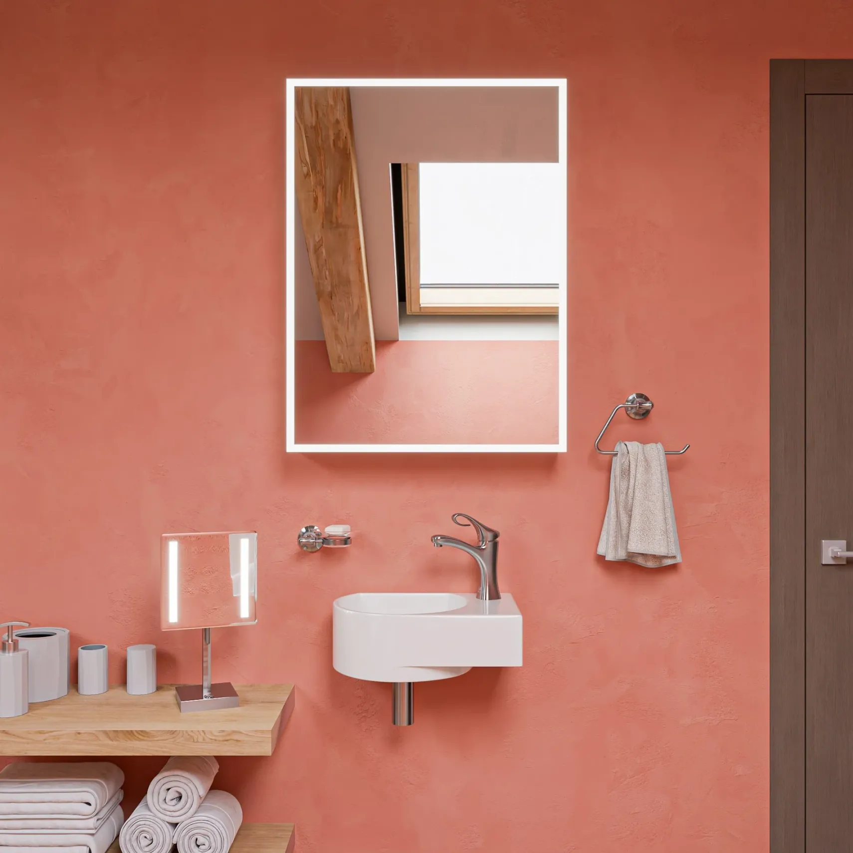 ALFI Brushed Nickel Single Lever Bathroom Faucet, AB1295-BN