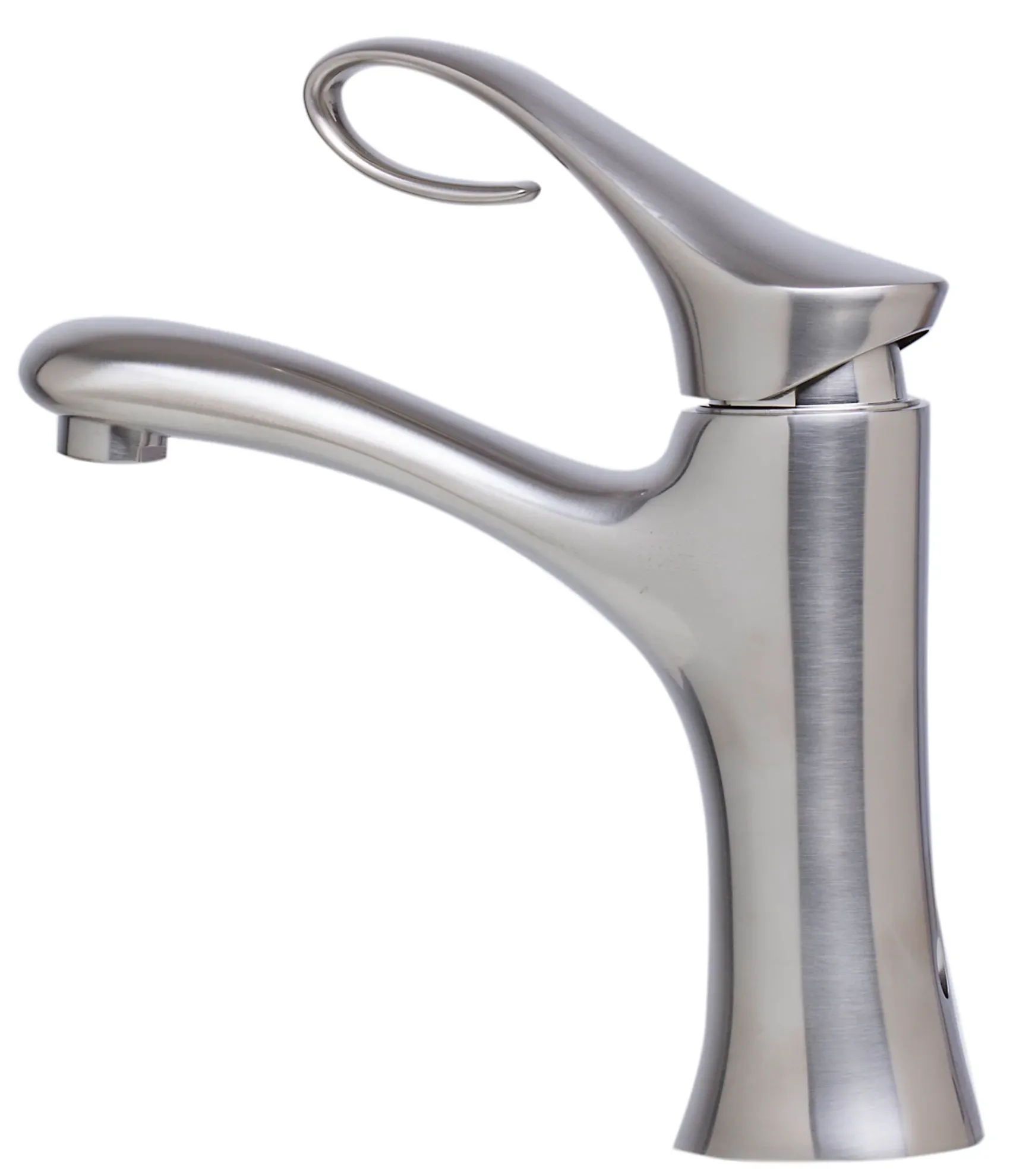ALFI Brushed Nickel Single Lever Bathroom Faucet, AB1295-BN
