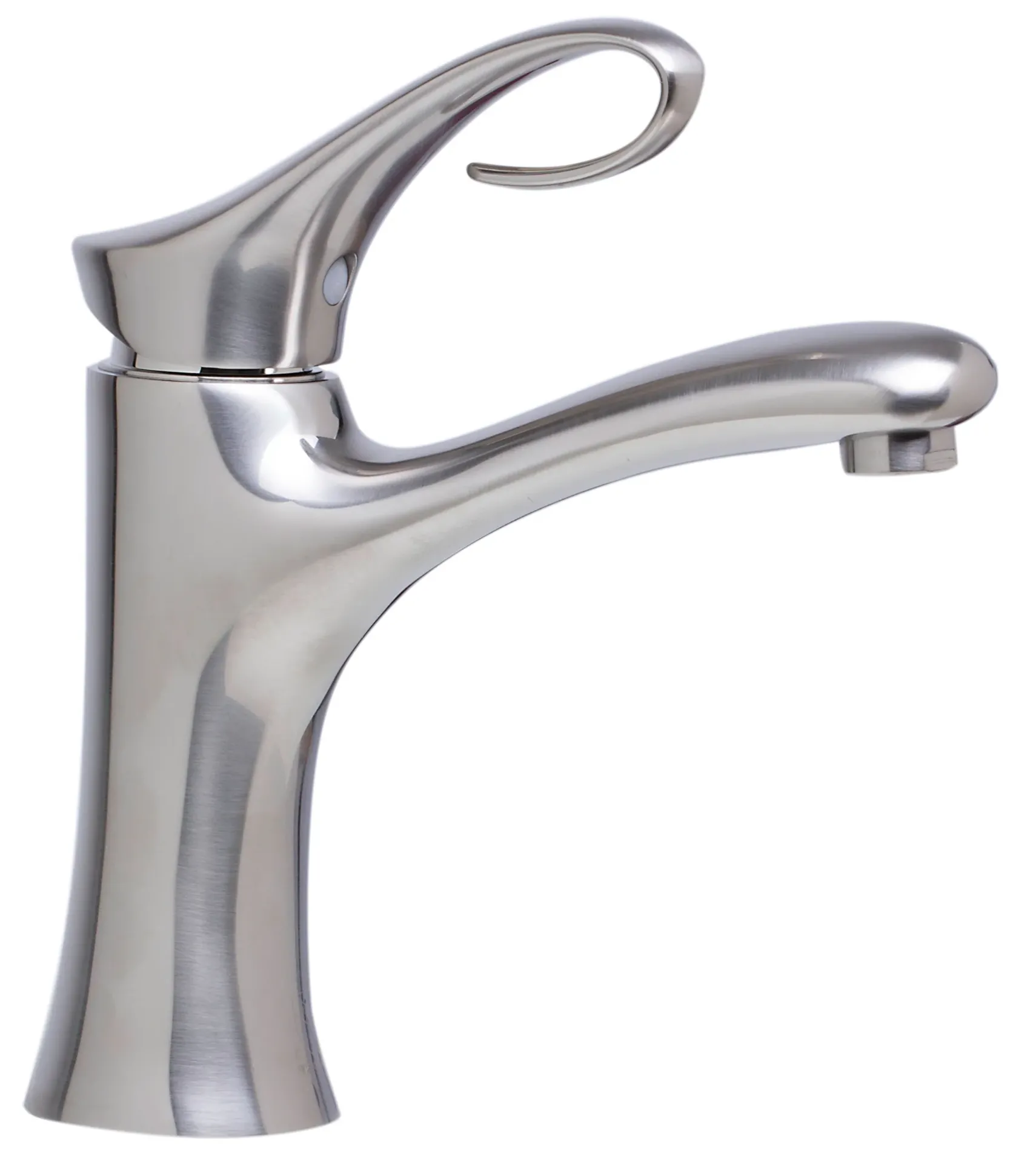 ALFI Brushed Nickel Single Lever Bathroom Faucet, AB1295-BN