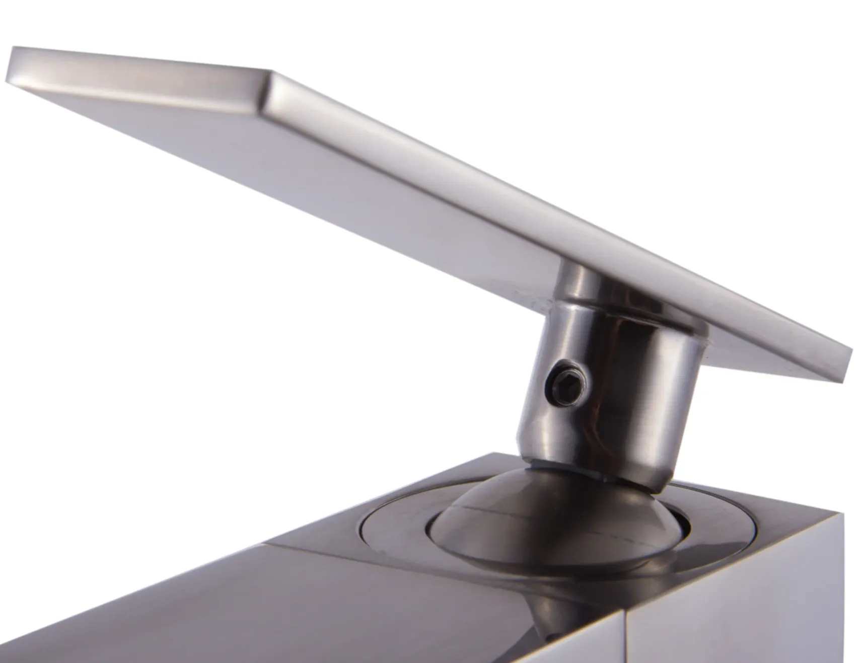 ALFI Brushed Nickel Single Hole Waterfall Bathroom Faucet, AB1598-BN