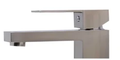 ALFI Brushed Nickel Square Single Lever Bathroom Faucet, AB1229-BN