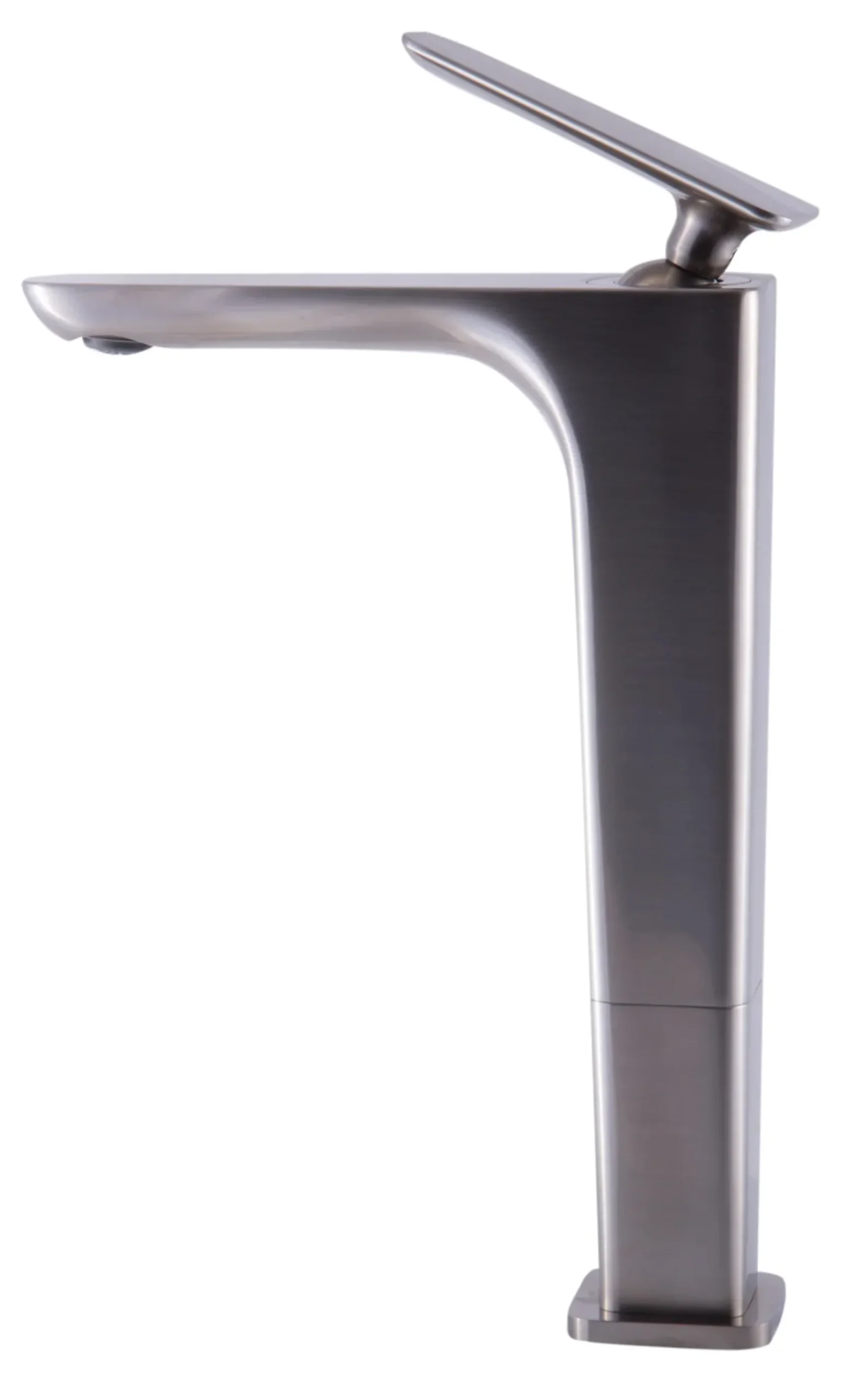 ALFI Brushed Nickel Tall Single Hole Modern Bathroom Faucet, AB1778-BN