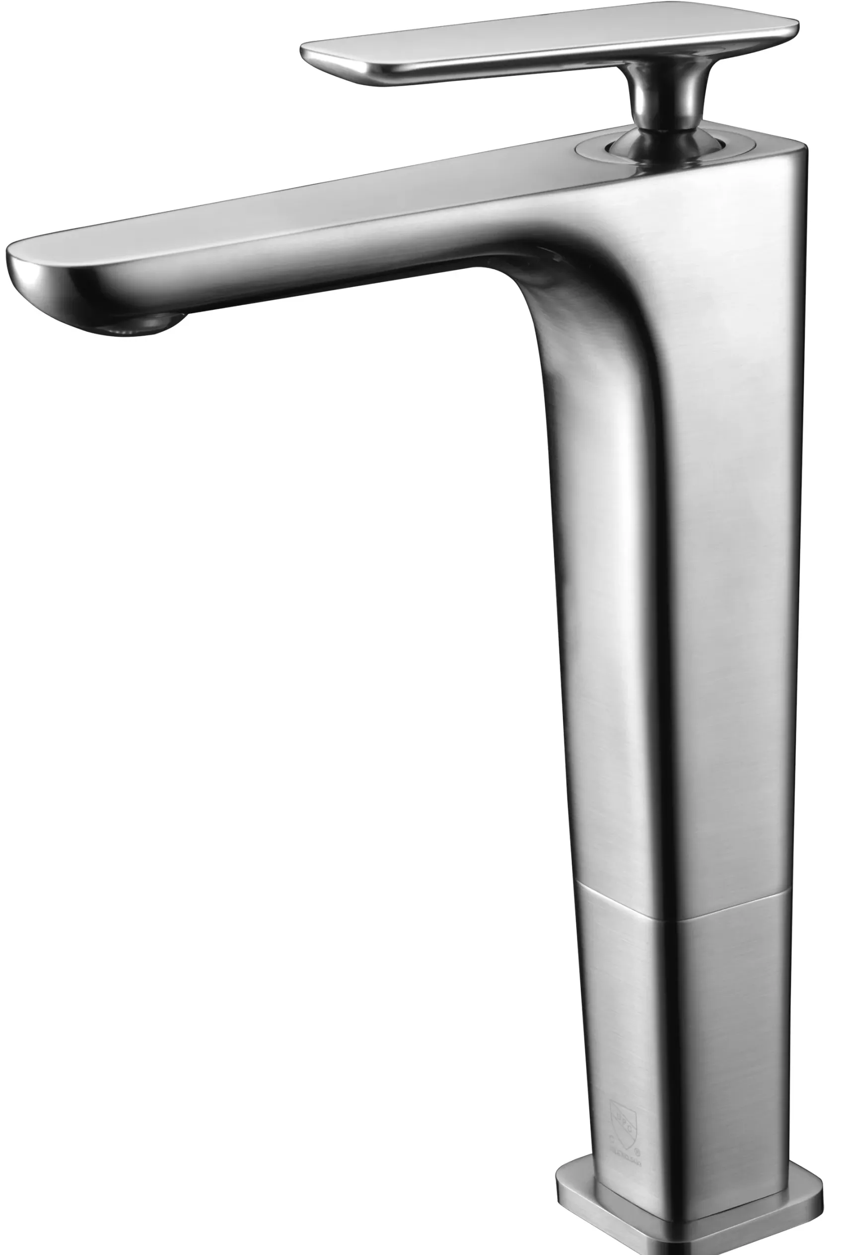ALFI Brushed Nickel Tall Single Hole Modern Bathroom Faucet, AB1778-BN