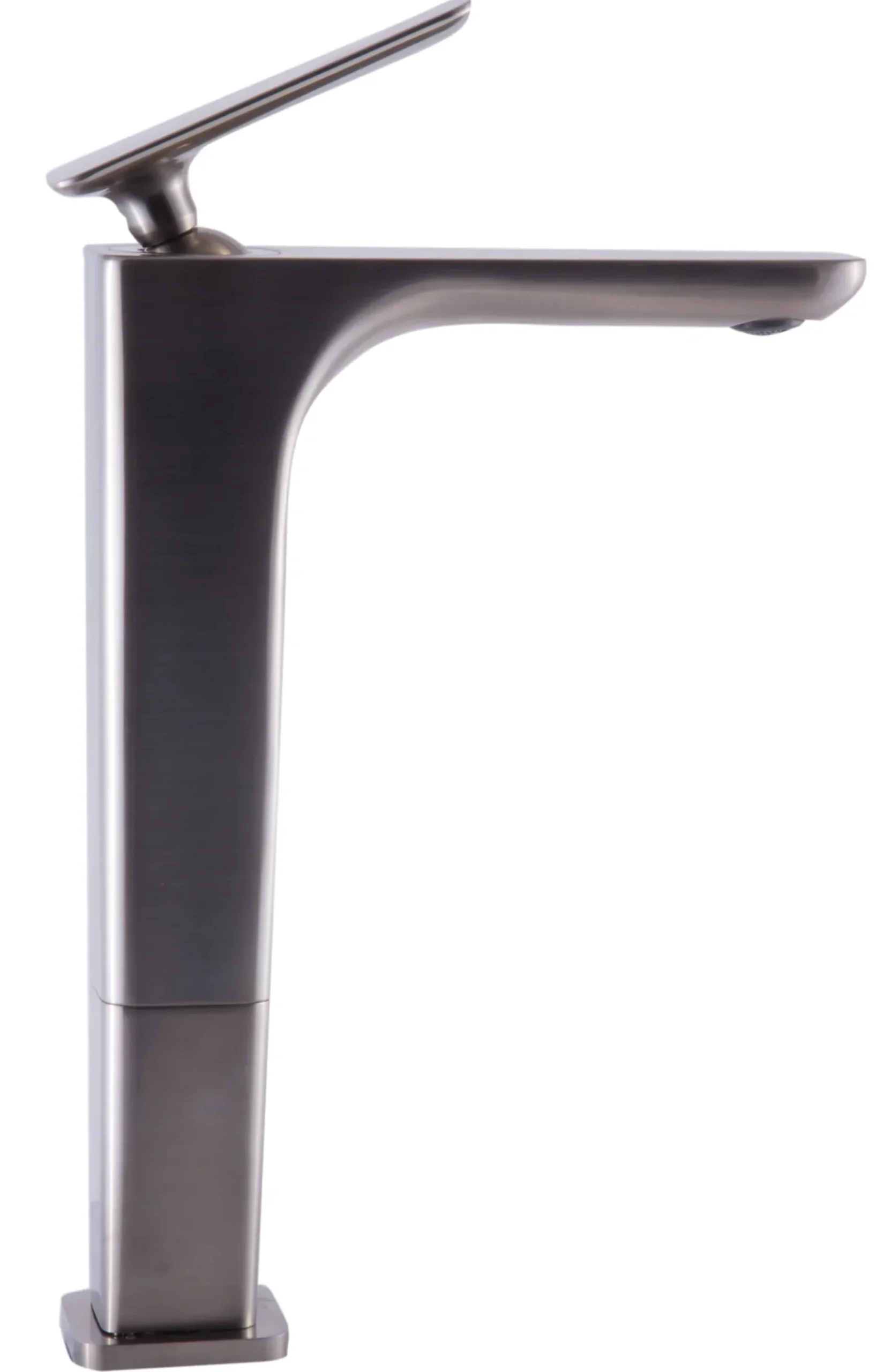 ALFI Brushed Nickel Tall Single Hole Modern Bathroom Faucet, AB1778-BN