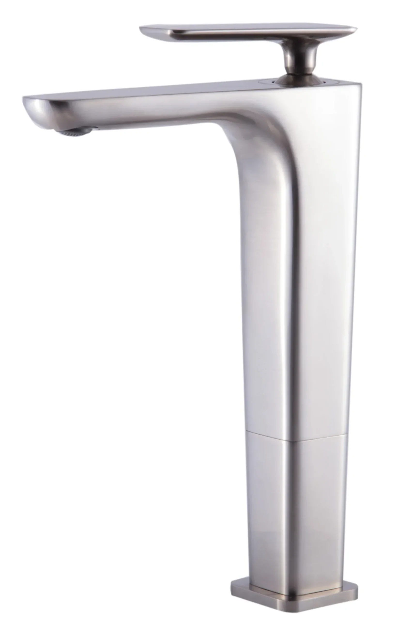 ALFI Brushed Nickel Tall Single Hole Modern Bathroom Faucet, AB1778-BN