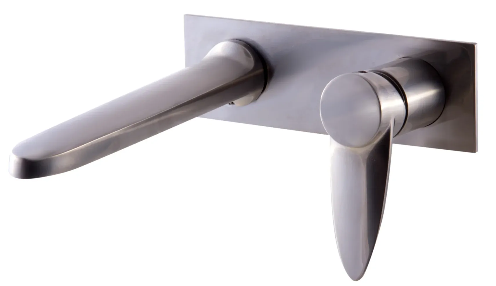 ALFI Brushed Nickel Wall Mounted Modern Bathroom Faucet, AB1772-BN