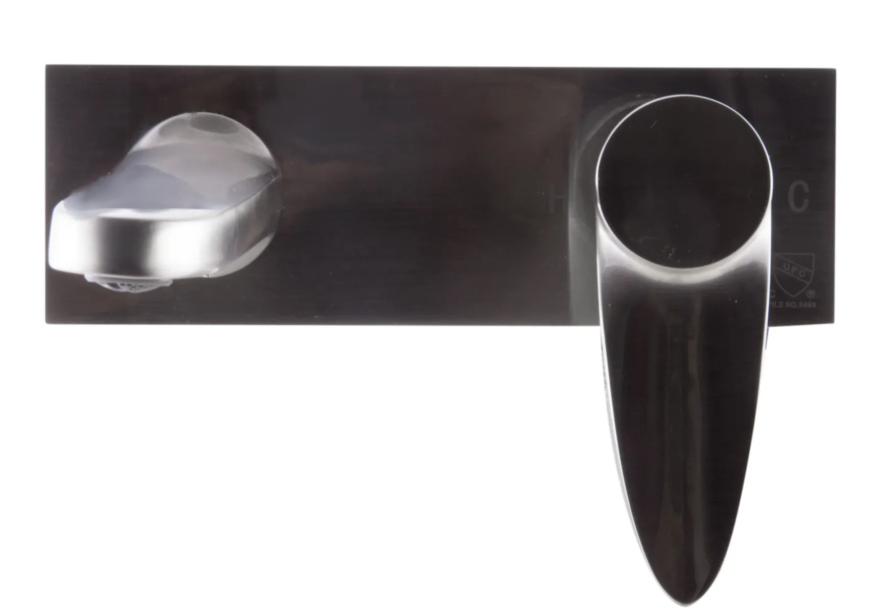 ALFI Brushed Nickel Wall Mounted Modern Bathroom Faucet, AB1772-BN