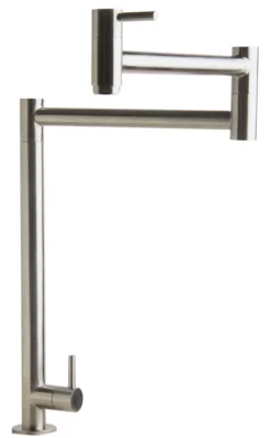 ALFI Brushed Stainless Steel Retractable Pot Filler Faucet, AB5018-BSS