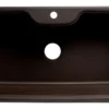 ALFI Chocolate 35" Drop-In Single Bowl Granite Composite Kitchen Sink, AB3520DI-C
