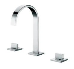 ALFI Polished Chrome Gooseneck Widespread Bathroom Faucet, AB1336-PC