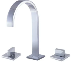 ALFI Polished Chrome Gooseneck Widespread Bathroom Faucet, AB1336-PC
