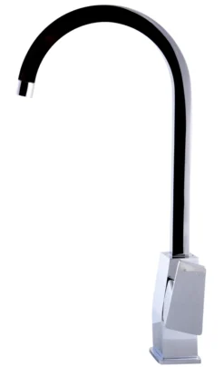 ALFI Polished Chrome Gooseneck Single Hole Bathroom Faucet, AB3470-PC