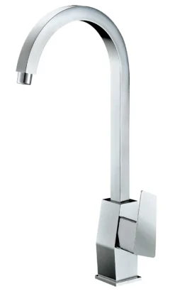 ALFI Polished Chrome Gooseneck Single Hole Bathroom Faucet, AB3470-PC