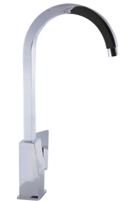 ALFI Polished Chrome Gooseneck Single Hole Bathroom Faucet, AB3470-PC