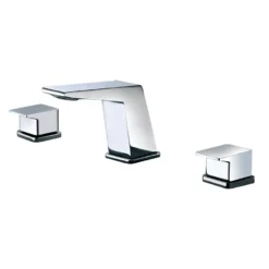 ALFI Polished Chrome Modern Widespread Bathroom Faucet, AB1471-PC